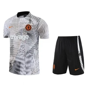 ست تیشرت و شلوارک ورزشی مردانه مدل هواداری چلسی کد 2024